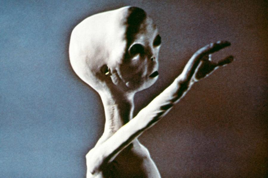 Кадър от филма ”Близки срещи от третия вид”, реж. Стивън Спилбърг, 1977