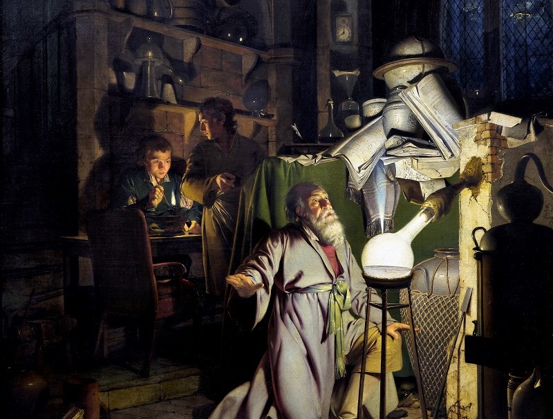 Рисунка: Joseph Wright of Derby от 1771 г.