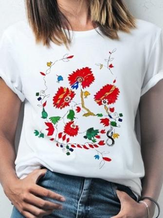 Фланелка с шевици
