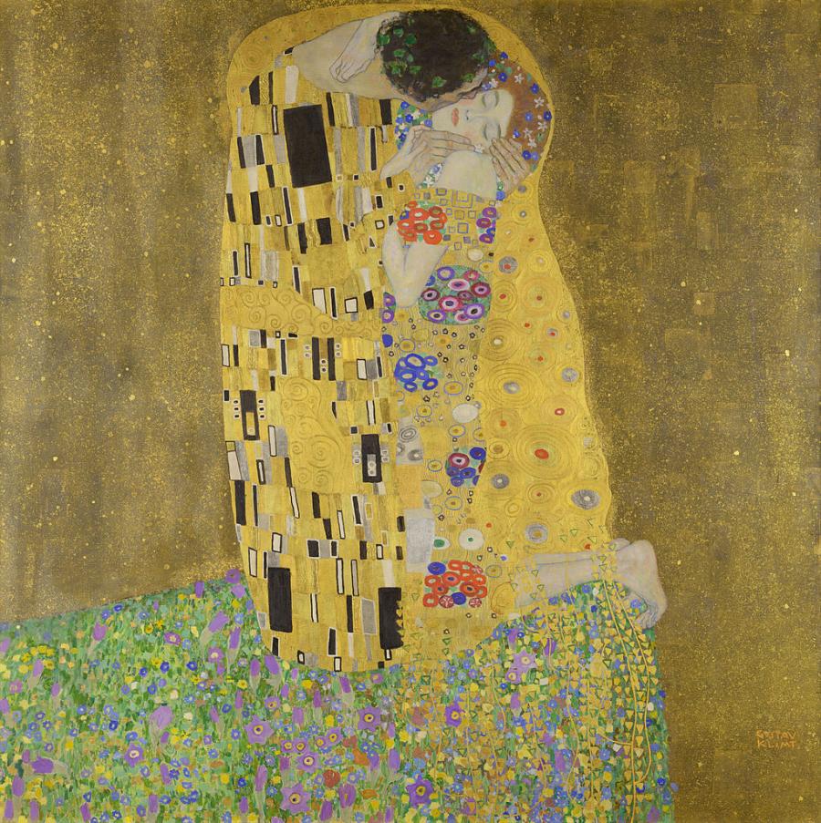 Целувката, Густав Климт