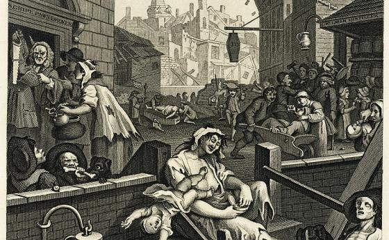 XVIII век в Англия. Джинът като наркотик