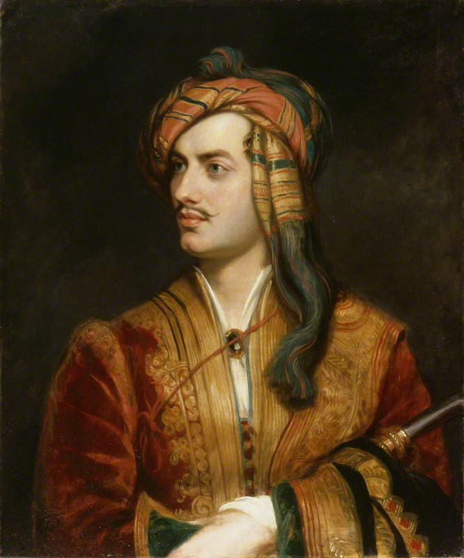 Лорд Байрон в албанска носия, худ. Томас Филипс