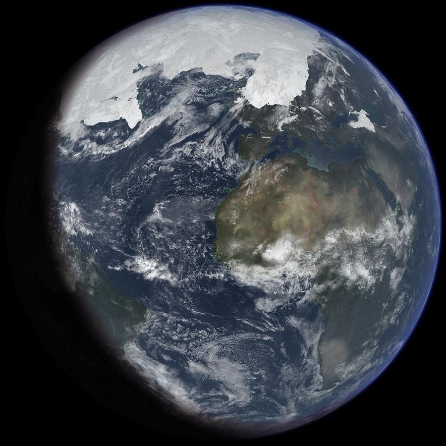 Земята през ледниковия период, илюстрация: wikimedia.org