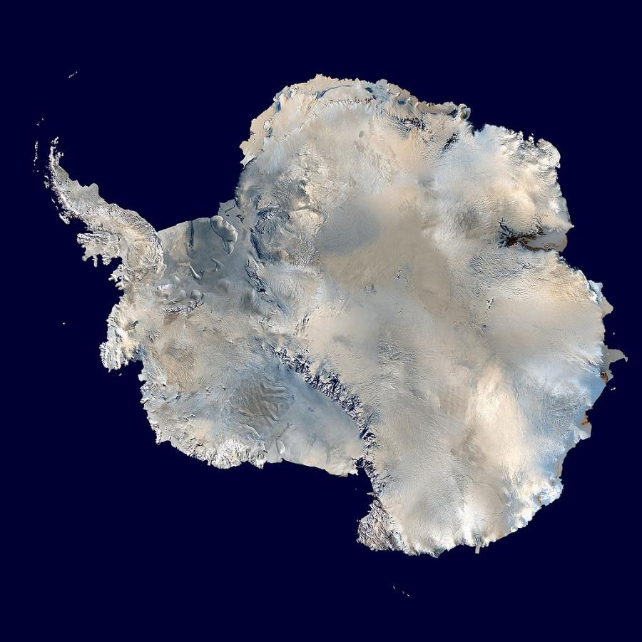 Сателитна снимка на Антарктида, където още няма короновирус