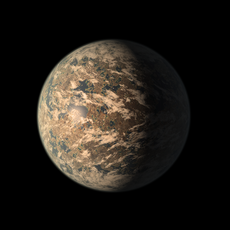 Артистична илюстрация на планетата TRAPPIST-1e. Източник: NASA/JPL-Caltech