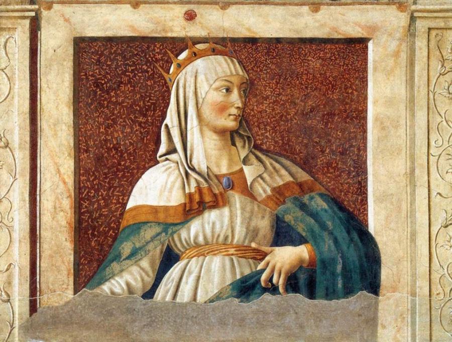 Андреа дел Кастаньо , част от фреска, серия „Известни жени“, Вила Кардучи