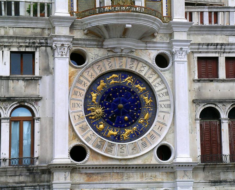 Венеция, Зодиакалният часовник на площада ”Сан Марко”, 15 век