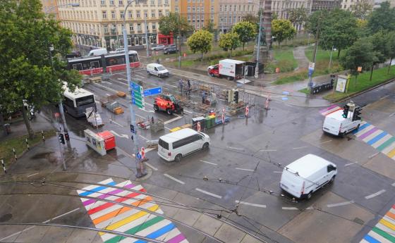 В какво се превръща централно кръстовище във Виена