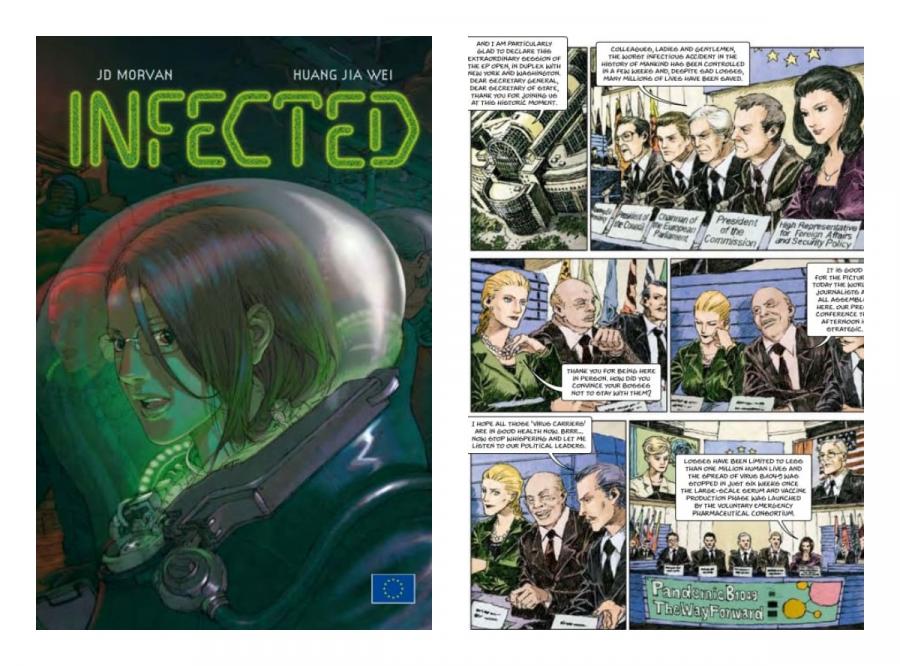 Сайтът на ЕС разказва в комикс за вирус като COVID-19 още през 2012 г.