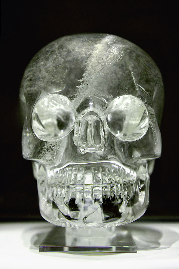 Кристален череп от колекцията на Британския музей. Произход: неизвестен, Снимка: